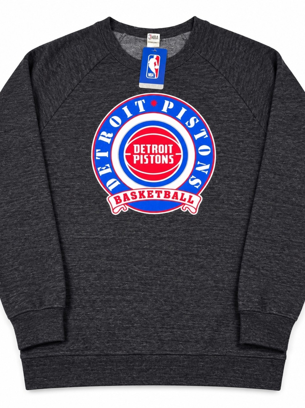 NWT Detroit Pistons NBA Blue 84 2X Retro Graphic Sweatshirt